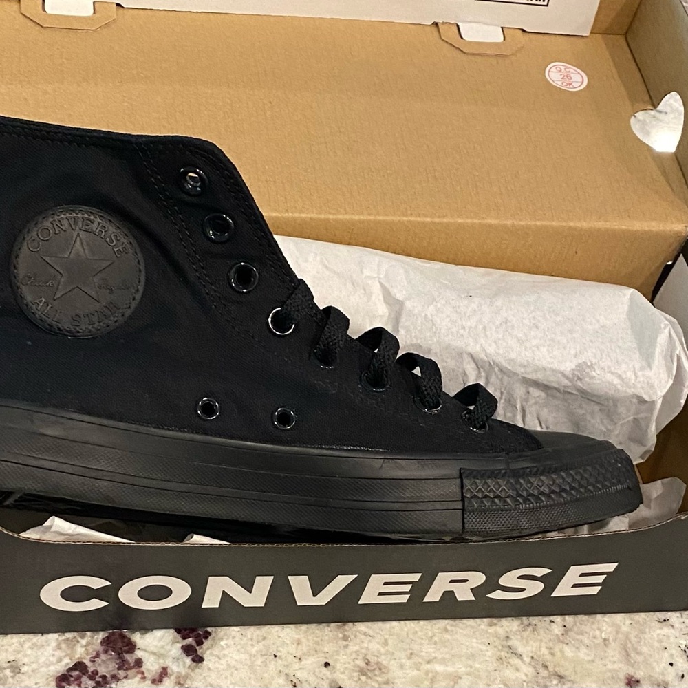 Converse Monochrome Black Sneakers